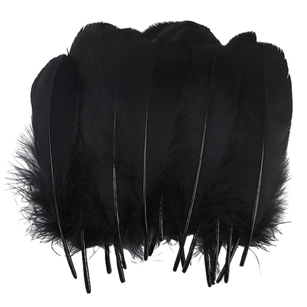 50Pcs Feathers for Crafts,18cm Colourful Feathers Elegant Natural Goose Feathers