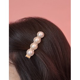 Burnaby pearl bead straight hairpin / 버나비 진주 비즈 일자 헤어핀