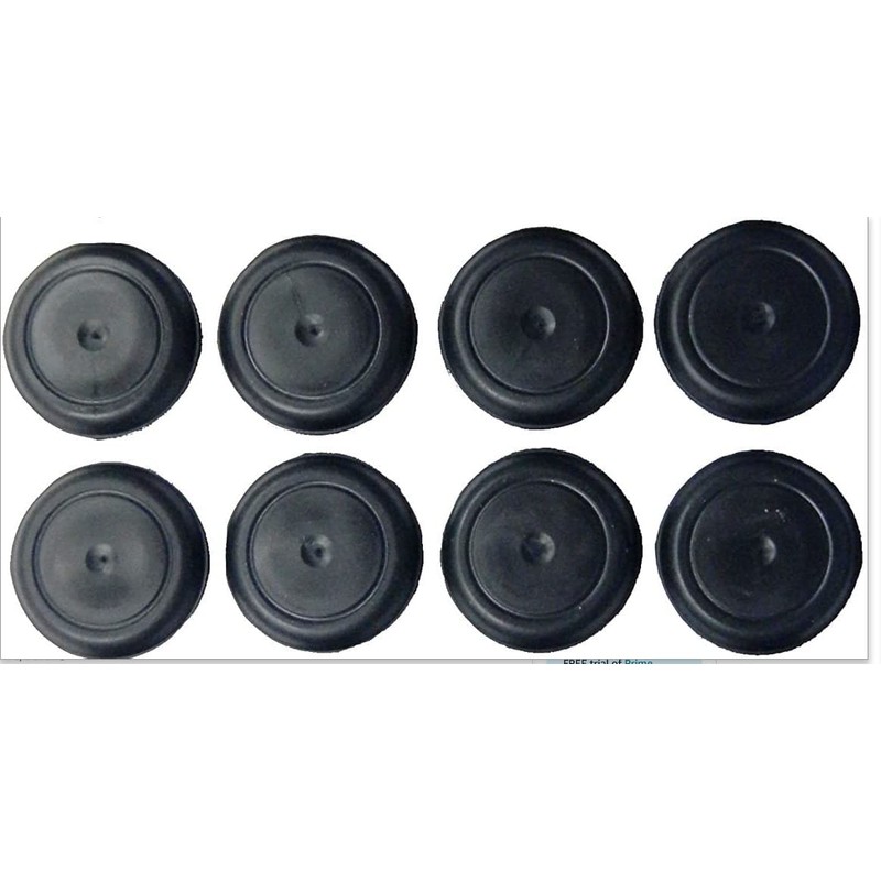 1 1/4" 1.25 inch Black Rubber Plug for Flush Mount