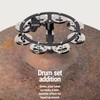 MEINL Percussion HTHH1BK Headliner Series Hihat Tambourine Stainless Steel 1row