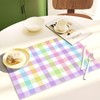 Nepnuser Linen Easter Buffalo Check Plaid Placemats Set of 4