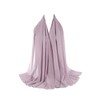 ANKOMINA Women Solid Color Bubble Chiffon Long Scarf Shawl Fashion