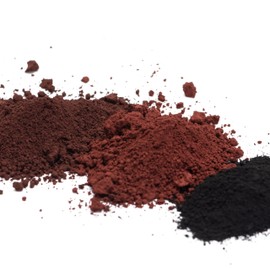 Ninesung 3 Colors Iron Oxide Powder, Black,Brown,Wine Red Concrete Pigment Powder, Grout Colorant, Color Dye for Cement Clay Wood Stain Putty Epoxy Resin - 4 Ounces