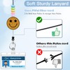 Teacher Lanyards for Id Badges Reel Retractable Keys Holder Cute