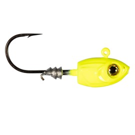 Z-Man MSH18-04PK4 Micro Shad HeadZ 1/8 oz, Glow, 4 Pack