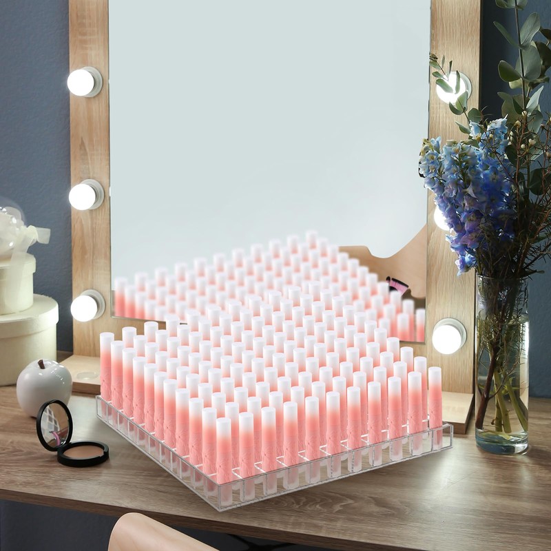 Mumufy Lipstick Holder Clear Acrylic Organizer Makeup Lip Gloss Organizer