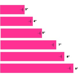 White Water Archery Fluorescent Neon Solid Pink Arrow Wraps 15 Pc Length Width (4, 1)