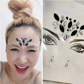 할로윈 페이스 크리스탈 스티커 유령 호박 장식 마스크 장신구 문구 악세사리 장식품 축제 Halloween Face Crystal Sticker Ghost Pumpkin Decoration Mask Accessories Stationery Decoration Festival