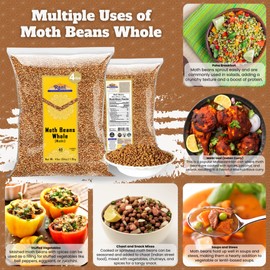 Rani Moth Beans Whole 64oz (4lbs) 1.81kg Bulk ~ All Natural | Gluten Friendly | Non-GMO | Kosher | Vegan | Indian Origin