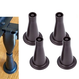 Home's Place Plastic Bed Frame Feet to Replace Wheels - Keep Your Bed Stationary and Protect Floor. Set of 4 Replacements