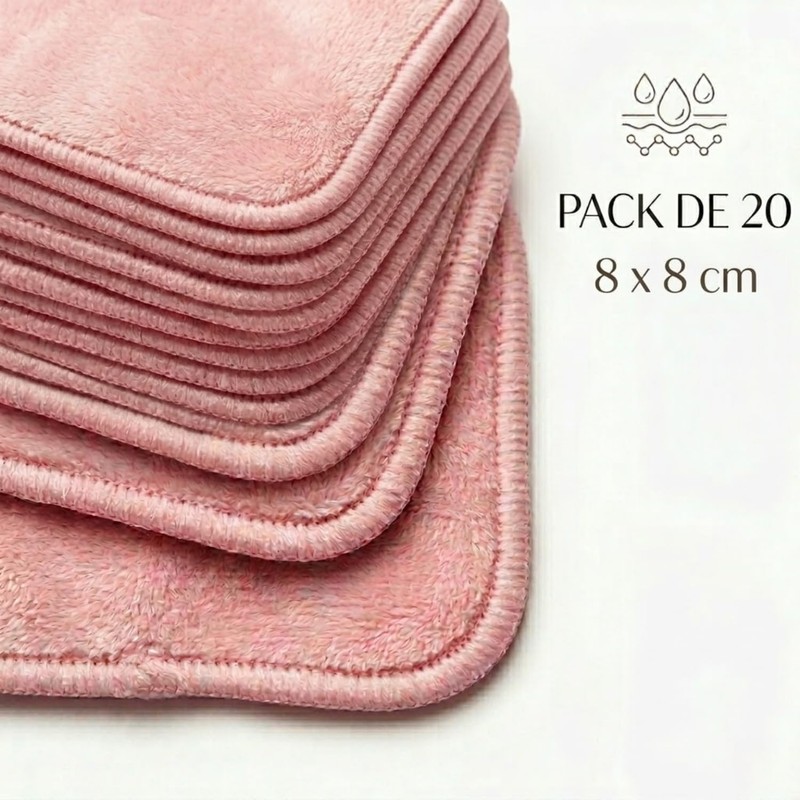 Paños Desmaquillantes Reutilizables, Almohadillas de Microfibra para Limpieza Facial Profunda,