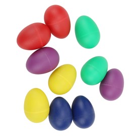 Musical Eggs Egg Shakers Plastic Egg Shakers, 10Pcs Mini Musical Eggs Colorful Plastic Shakers Musical Egg for Rhythm Training for Children Early Education Pedals