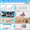Machine Screws, 100 PCS Phillips Pan Head Electricians Screw Kit