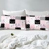 Manfei Pink Camouflage Sheet Set Full Size, Wild Animal Deer