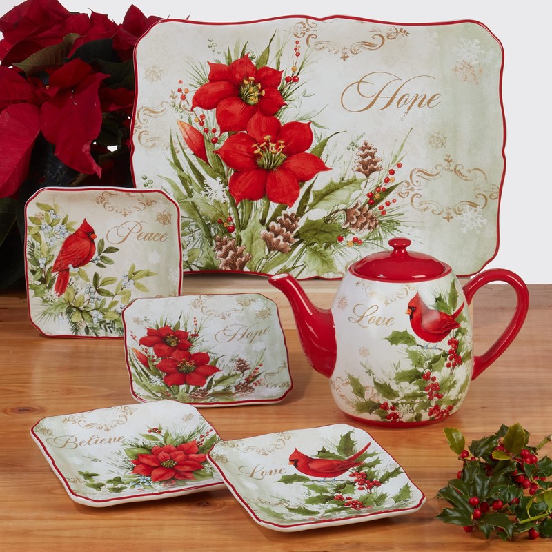 Certified International Winter's Medley 16 pc Dinnerware Set, Service for