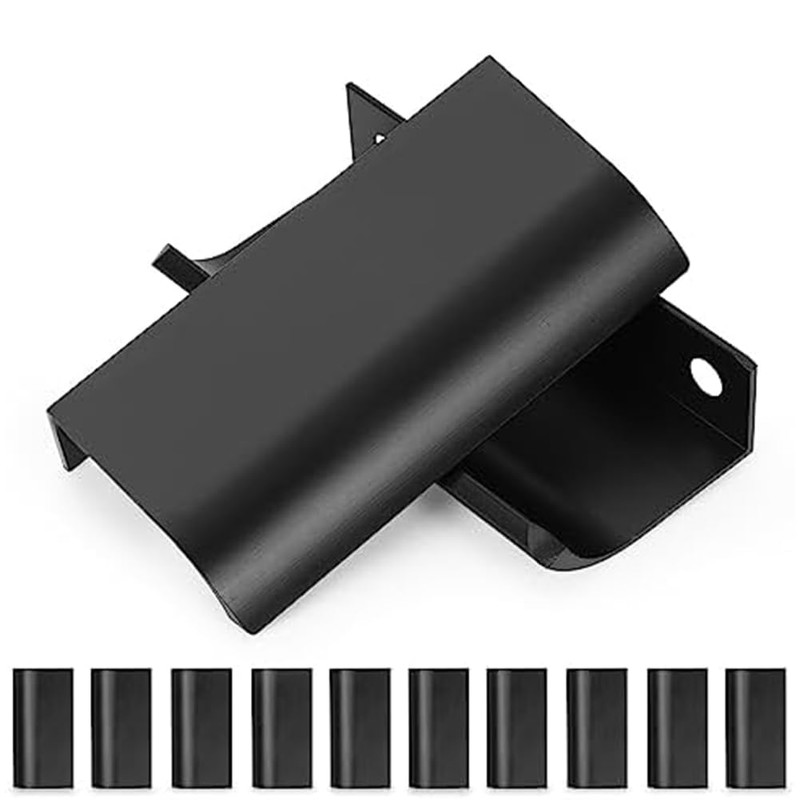 Nvanvmm 10Pcs Modern Finger Edge Pulls, 80mm/2.7Inch Aluminum Hidden Tab