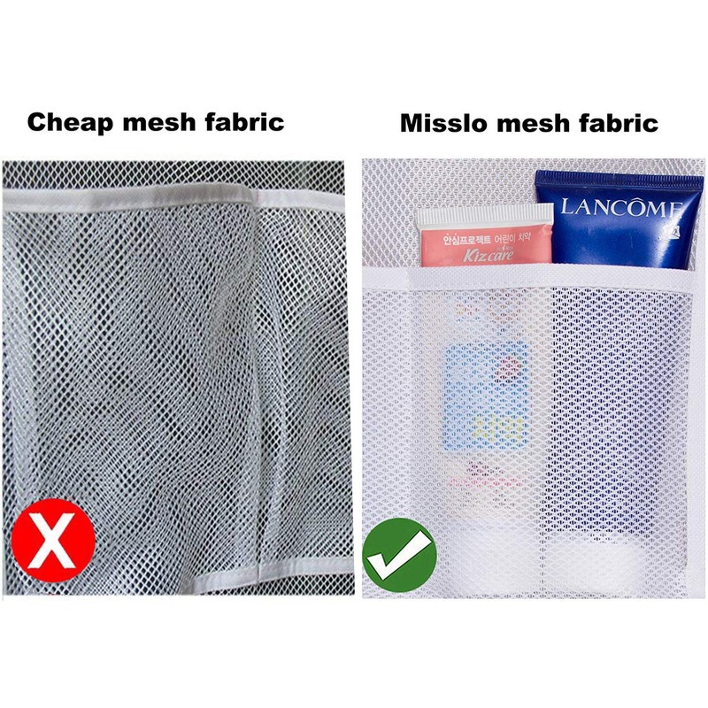 MISSLO Shower Caddy Organizer 5 Pockets Roll up Hanging Bathroom