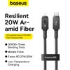 Baseus Cable de Fibra de aramida F-12 irrompible de Carga