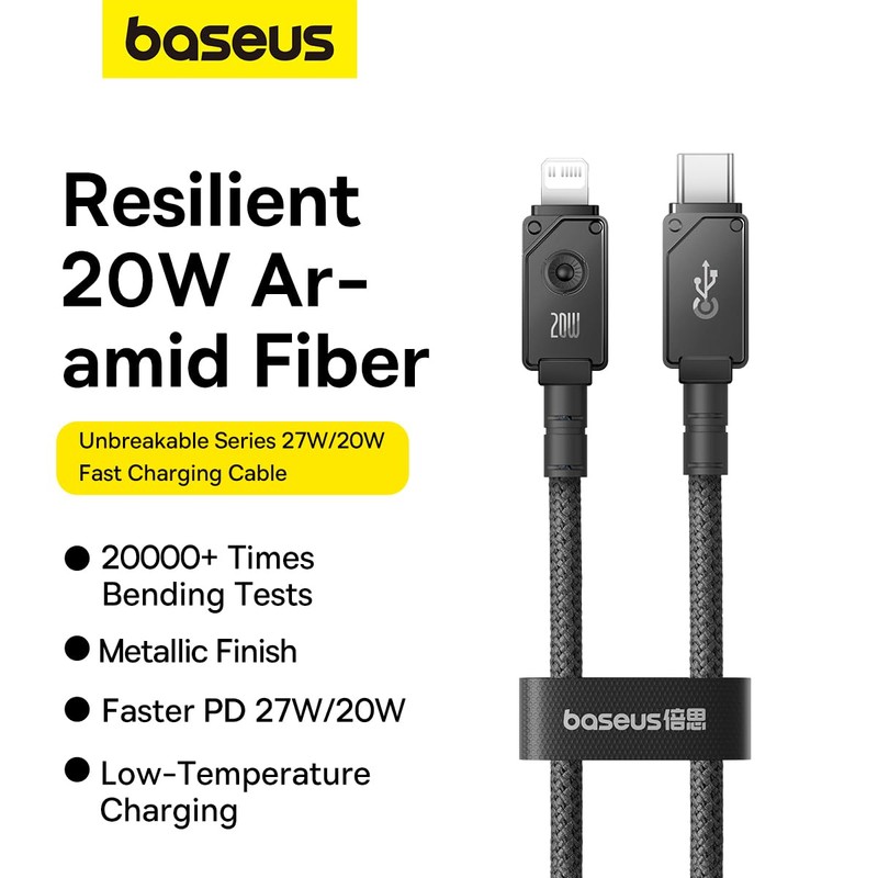 Baseus Cable de Fibra de aramida F-12 irrompible de Carga
