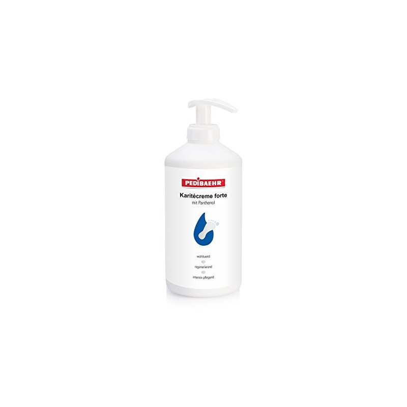 PediBaehr Karitecreme Forte Foot Cream with Panthenol, 500 ml Pump