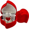 SAFRI Love Heart Teddy Bear Red Celebration Rose Gift Boxed