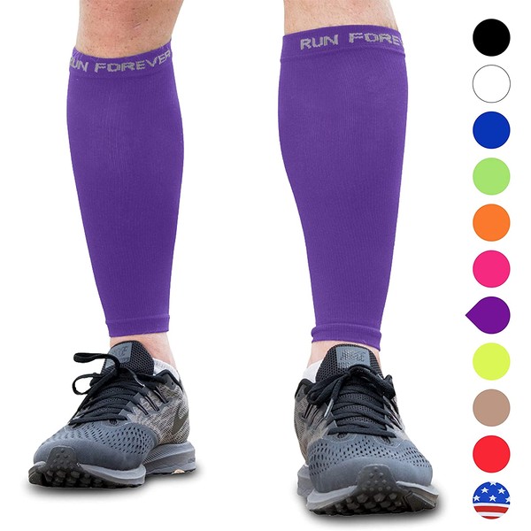 Calf Compression Sleeves - Leg Compression Socks for Runners, Shin Splint, Varicose Vein & Calf Pain Relief - Calf Guard Great for Running, Cycling, Maternity, Travel, Nurses
