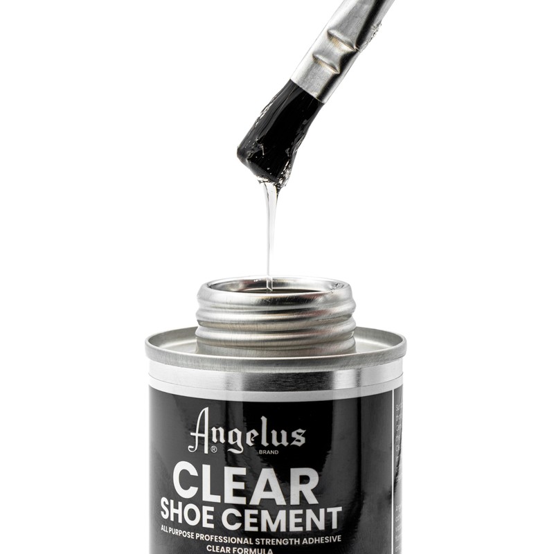Angelus Clear Shoe Cement - 4 oz Professional-Strength Glue Quick
