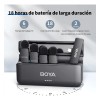 Micrófono inalámbrico de solapa BY-v4u para Android Negro Boya
