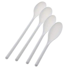 White Mixing Spoons 4 Pcs