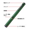 Sanwa Supply LP-GL1017G Laser Pointer Green Laser