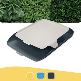 Leitz A4 Letter Tray With Desk Organiser, Cosy Range, Velvet Grey, 52590089