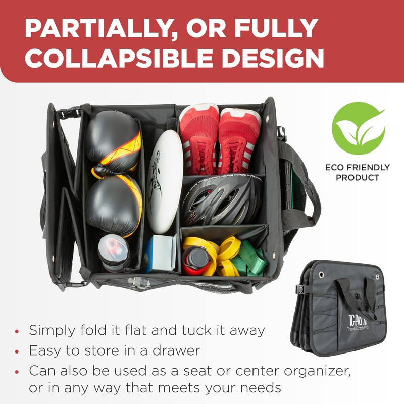TRUNKCRATEPRO - XL Trunk Organizer For SUV, Car, Truck with