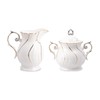 Agyiuns Sugar and Creamer Set Ceramic, Creamer Pitcher and Sugar