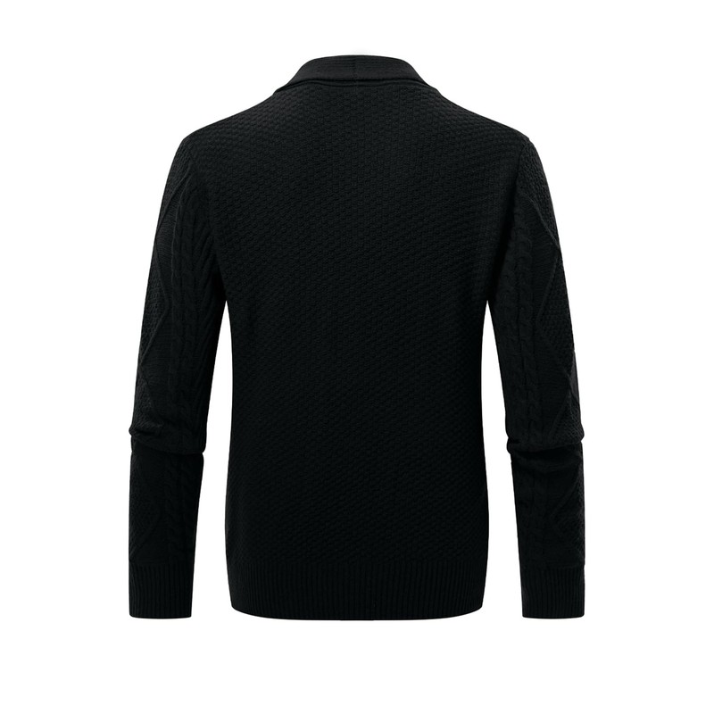 JMIERR Men's Cardigan Sweaters Fall Casual Long Sleeve Shawl Collar