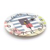 Carousel Home 20cm Beach Hut Silent Wall Clock | Non