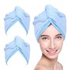 YoulerTex - Toalla de microfibra para el pelo para mujer,