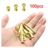Wanfoou 100 Sets Binding Chicago Screws,5 Size Screw Posts Bookbinding