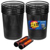 SHSYCER 10-Pack 6 Gal Mesh Office Trash Can&150Pcs Garbage Bags,