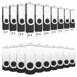 ABLAZE Memoria USB de 512 MB, USB Paquete de 100 USB 2.0 Memory Stick 512 MB USB Flash Drive Bulk Pendrive Thumb Drives (Negro)