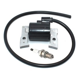 Ignition Coil With Spark Plug F7TC For Kawasaki FC401V FC420V FB460V Toro 30165 John Deere GT242 LX172 LX176 Parts#21121-2086 AM121820 KM-21121-2086 BPR5ES