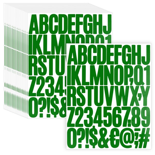 Large Letter Stickers and Numbers - 2" Alphabet Stickers for