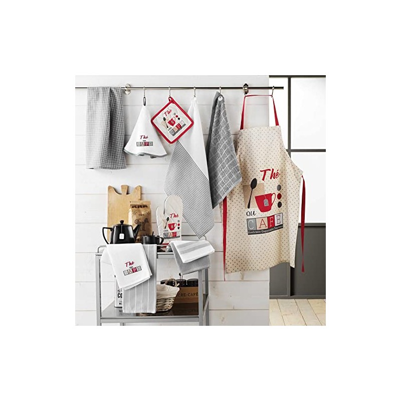 Douceur d'Intérieur, 2 Tea Towels 50 x 70 cm Cotton