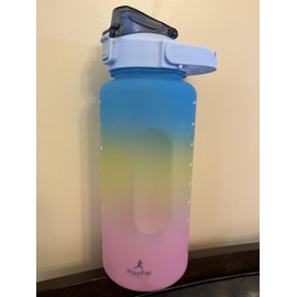 PlayPal Motivational Water Bottle Set, 3 Pieces, 68/30/9 oz Capacity, Reusable Sports Bottles