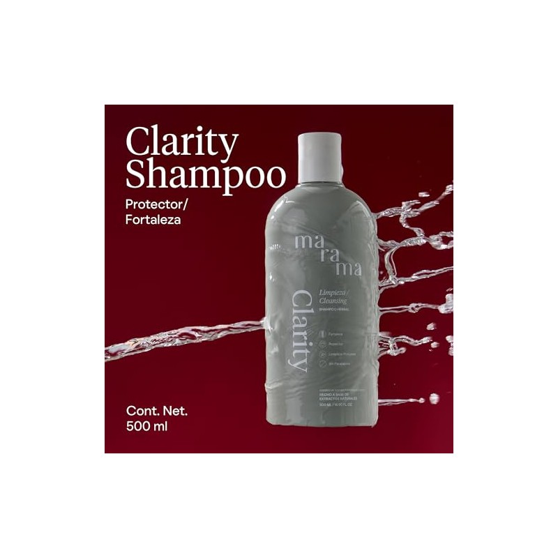 MARAMA | Clarity Shampoo sin Parabenos - Herbal Shampoo -