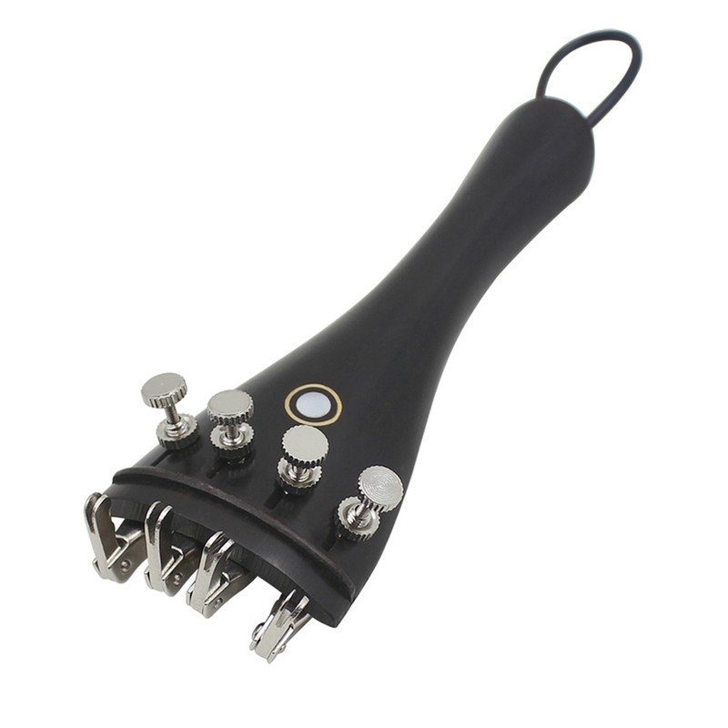 3 in 1 Ebony Tailpiece with Rope Fine Tuners Kits