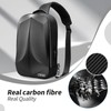 T-carbon Anti-Theft Sling Bag Backpack for Men,Carbon Fiber Hard Shell