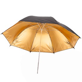 33 inch Black Gold Umbrella Studio Umbrella for Professional Portrait Photography Photo Light Flash Continuous Lighting Photography and Video Lighting