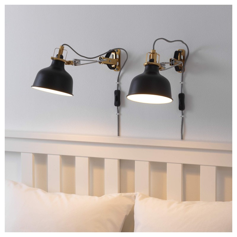 IKEA 803.314.02 Ranarp Wall/Clamp Spotlight, Black