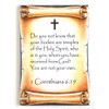 1 Corinthians 6:19 Bible Verse Fridge Magnet (2 x 3
