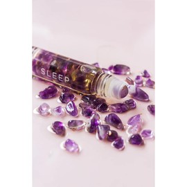 Summer Salt Body Essential Oil Roller 24K Gold Sleep Amethyst 10ml